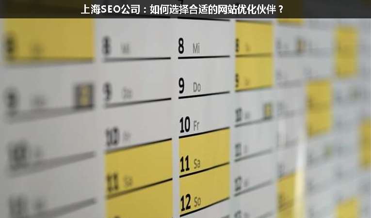 上海SEO公司：如何選擇合適的網(wǎng)站優(yōu)化伙伴？